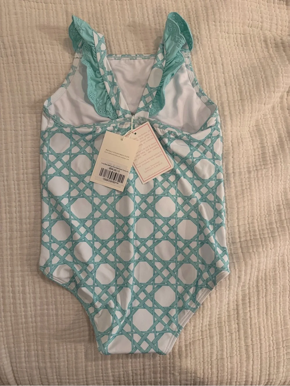 The Beaufort Bonnet Company Catamaran Cane with Edisto Egg Blue Long Bay suit